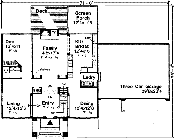 main floor house blueprint