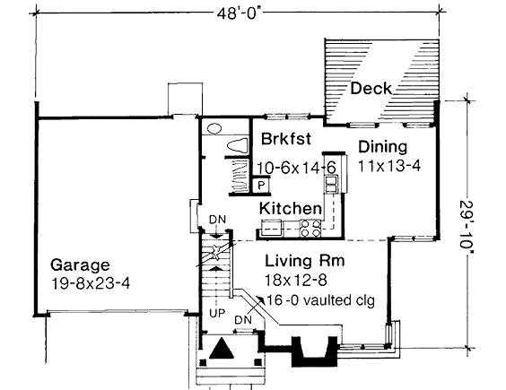 main floor house blueprint
