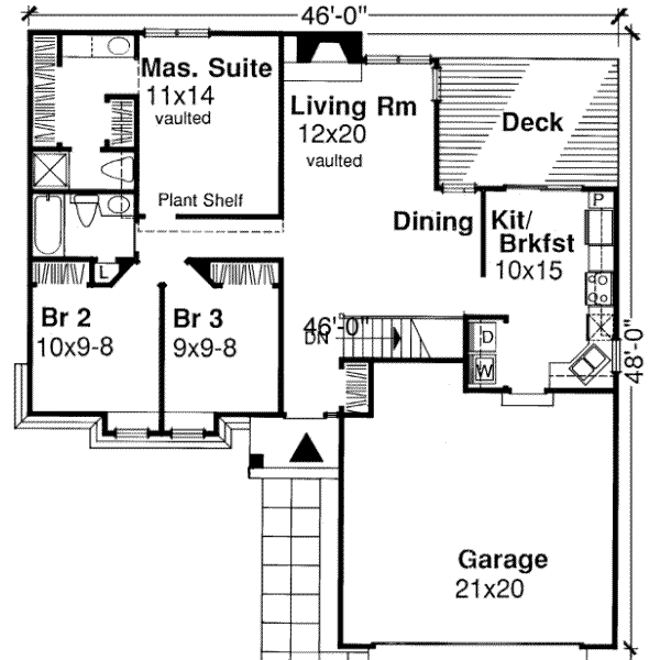main floor house blueprint