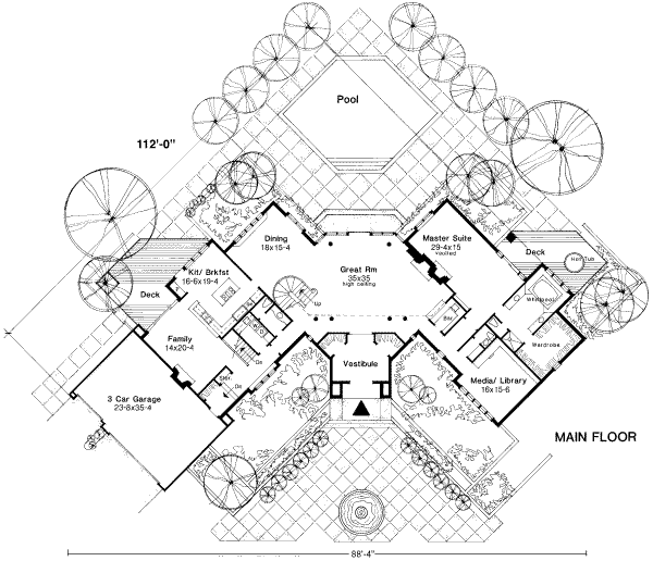 main floor house blueprint