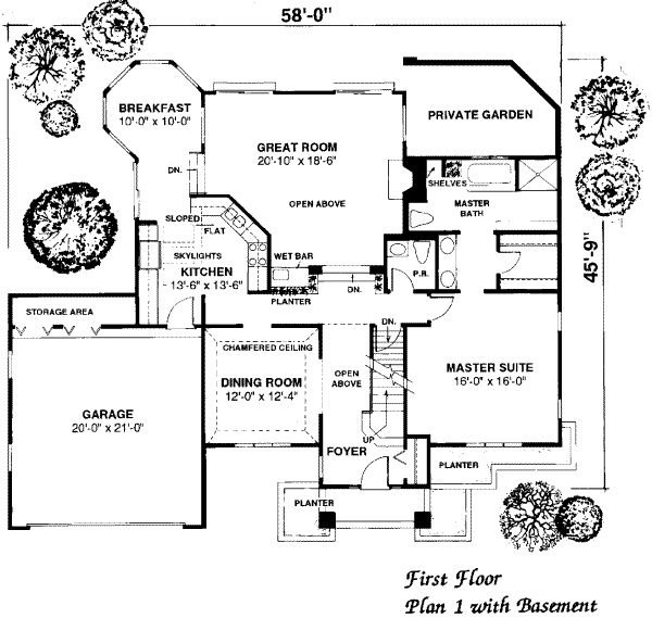 main floor house blueprint