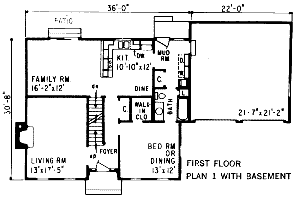 main floor house blueprint