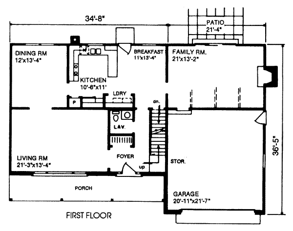 main floor house blueprint
