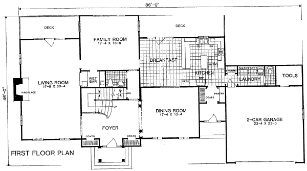 main floor house blueprint