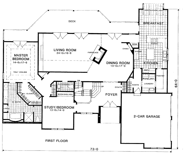 main floor house blueprint