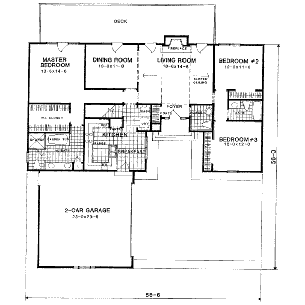 main floor house blueprint