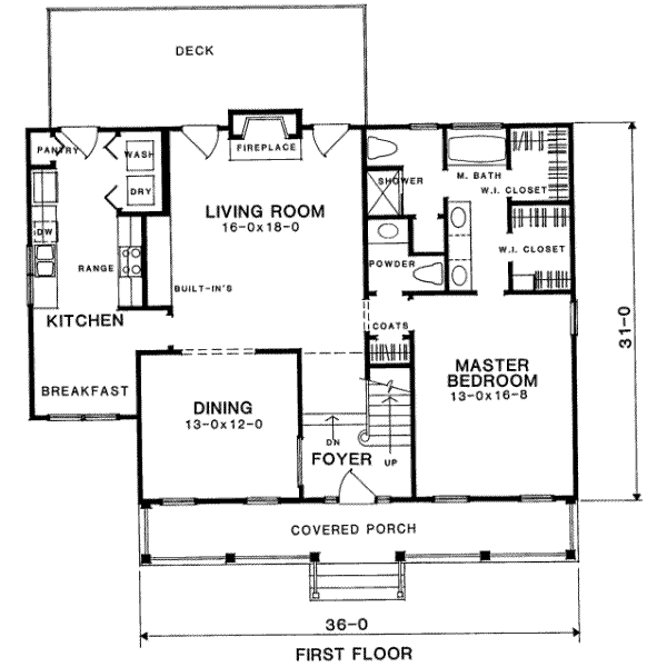 main floor house blueprint