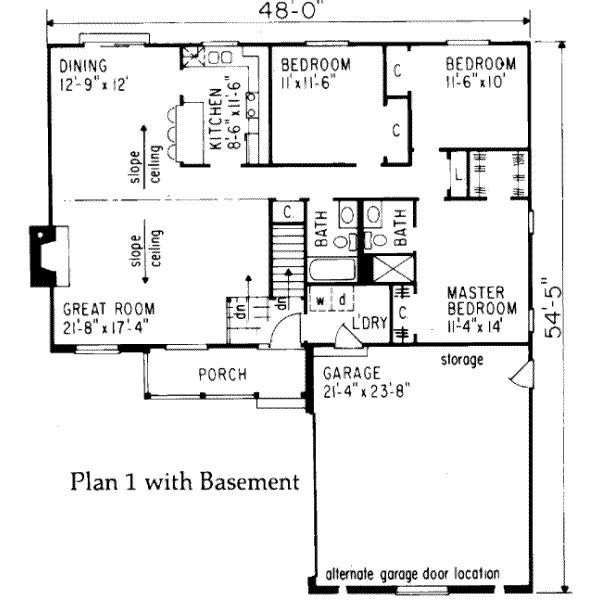 main floor house blueprint