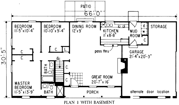 main floor house blueprint