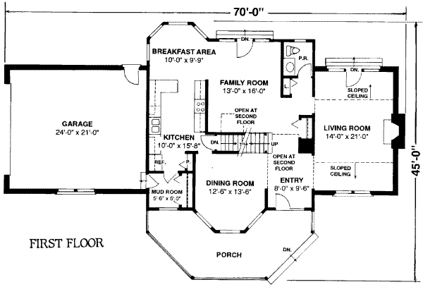 main floor house blueprint