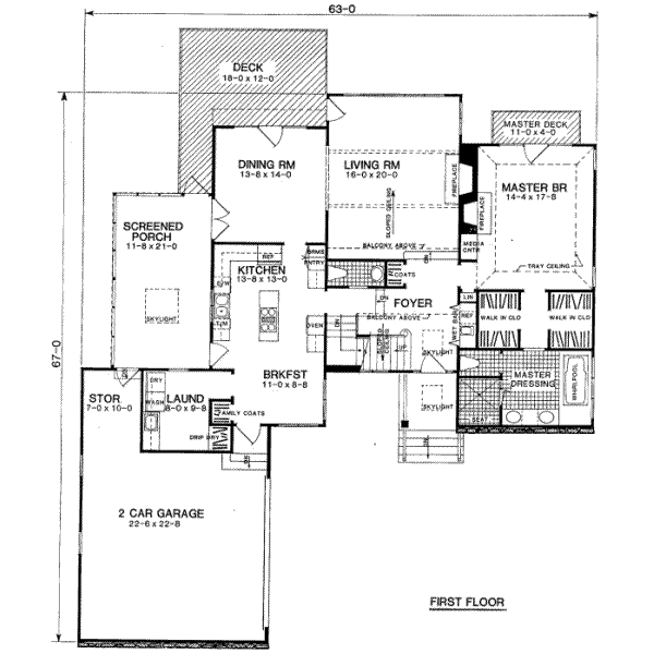 main floor house blueprint