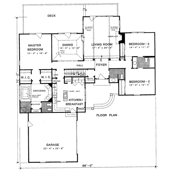 main floor house blueprint