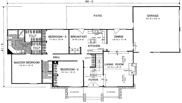 main floor house blueprint