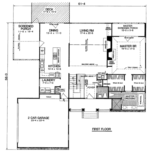 main floor house blueprint