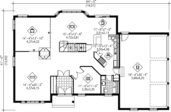 main floor house blueprint