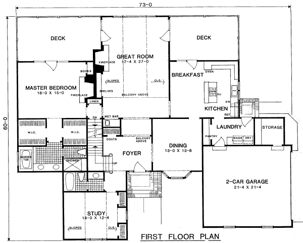 main floor house blueprint
