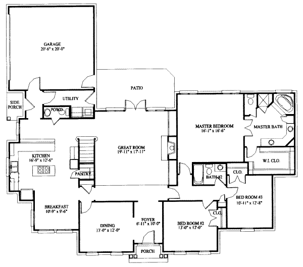 main floor house blueprint