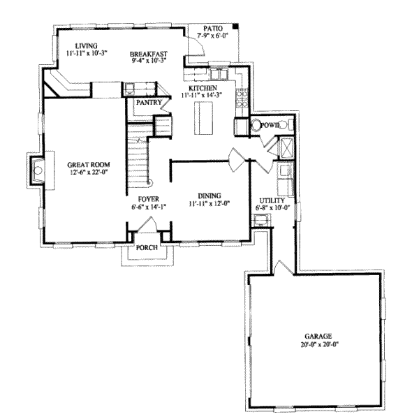 main floor house blueprint