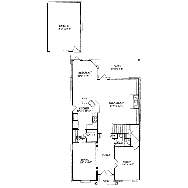 main floor house blueprint