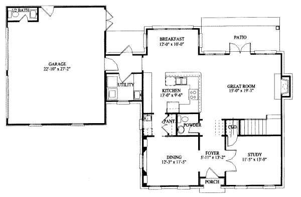 main floor house blueprint