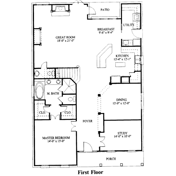 main floor house blueprint