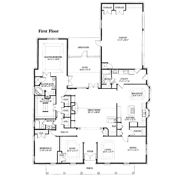 main floor house blueprint