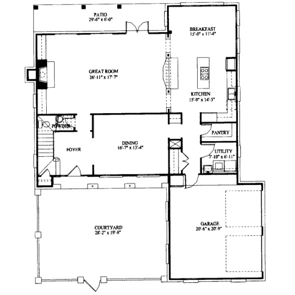 main floor house blueprint