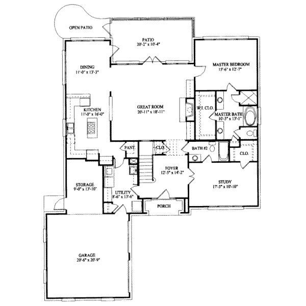 main floor house blueprint