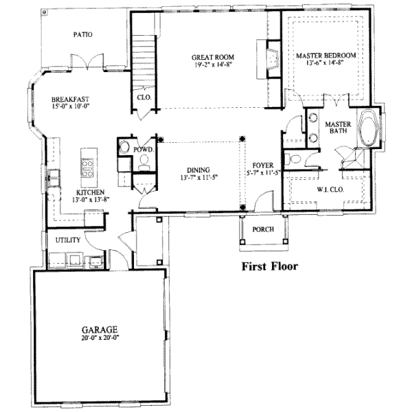 main floor house blueprint