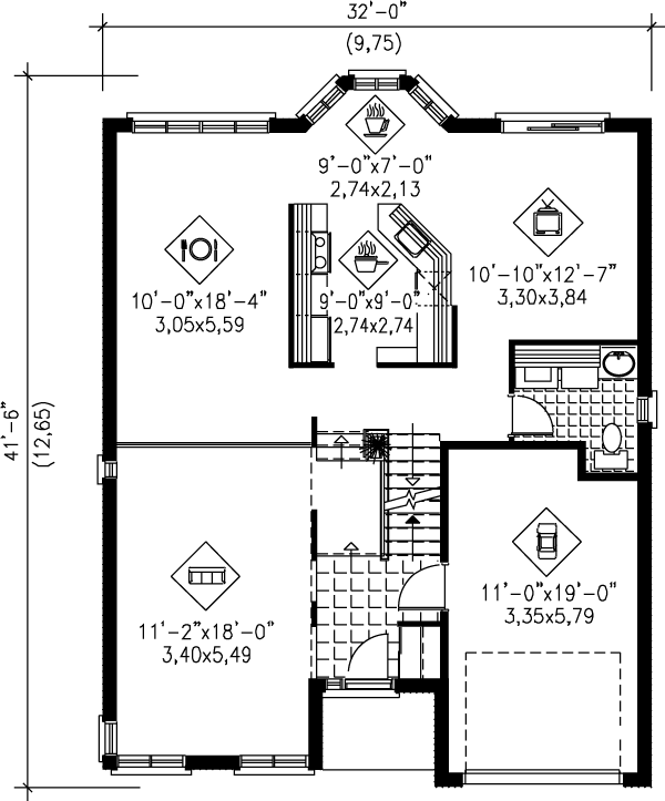 main floor house blueprint