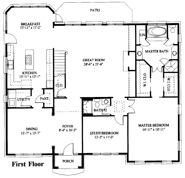 main floor house blueprint