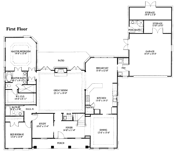 main floor house blueprint
