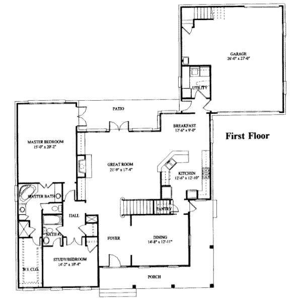main floor house blueprint