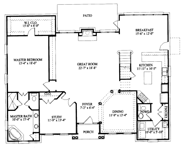 main floor house blueprint