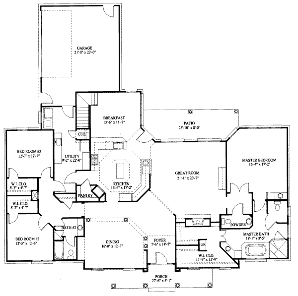 main floor house blueprint