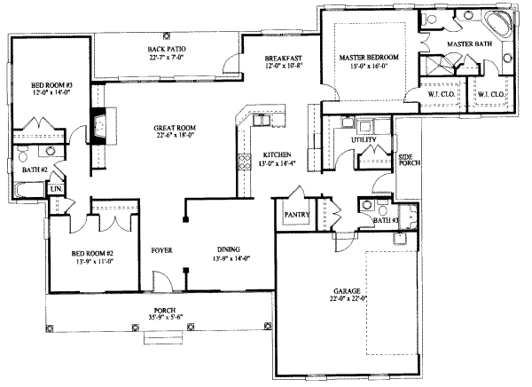 main floor house blueprint