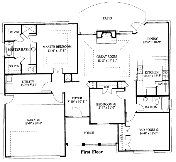 main floor house blueprint