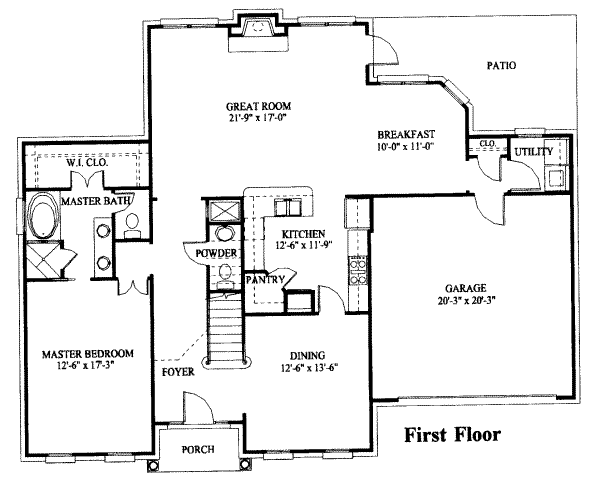 main floor house blueprint