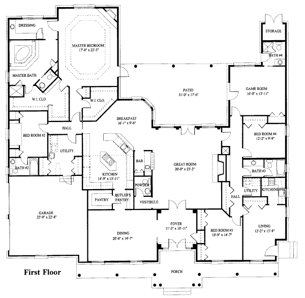 main floor house blueprint
