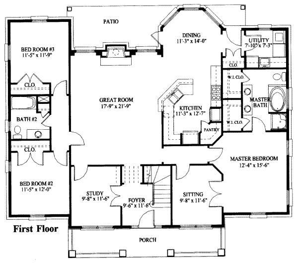 main floor house blueprint