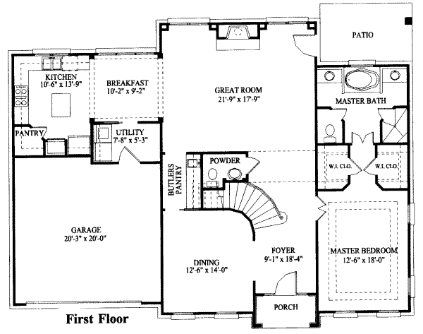 main floor house blueprint