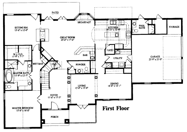 main floor house blueprint