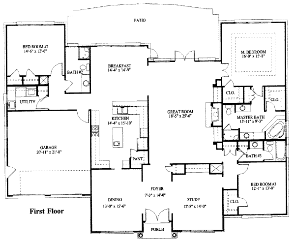 main floor house blueprint
