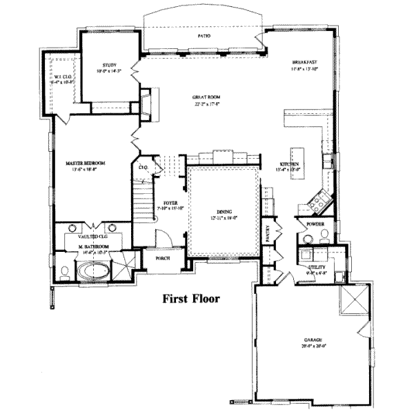 main floor house blueprint