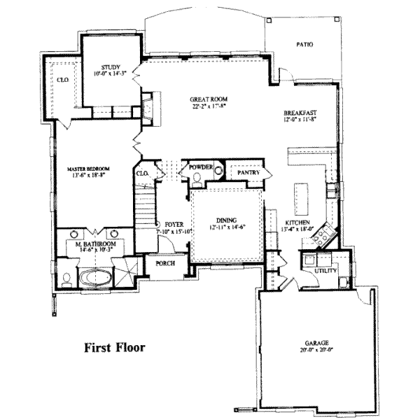 main floor house blueprint