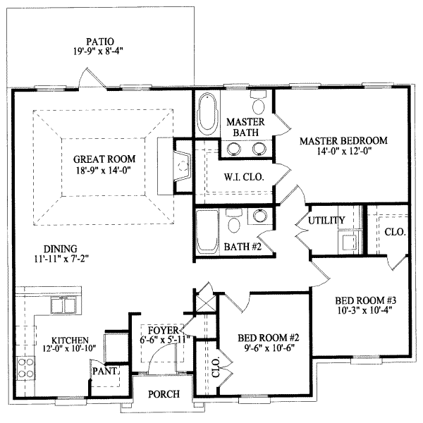 main floor house blueprint