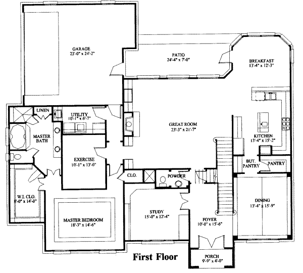 main floor house blueprint