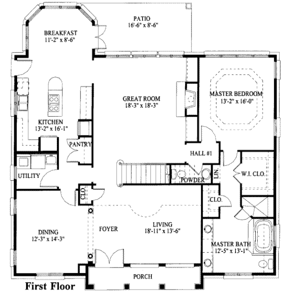 main floor house blueprint