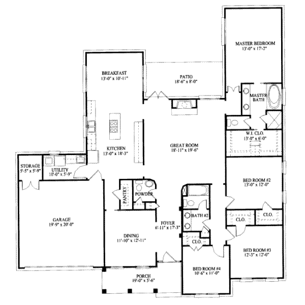 main floor house blueprint