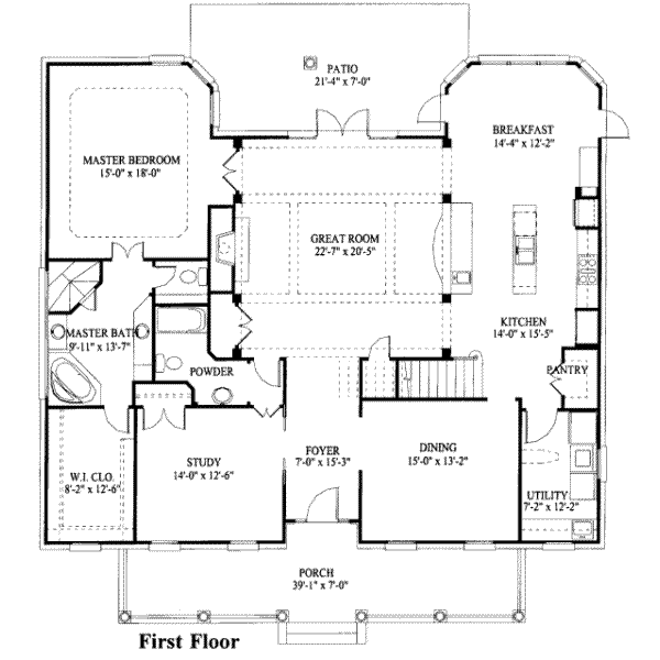 main floor house blueprint